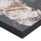 Quadro Decorativo com Vidro e Moldura de Madeira 100x70 Gold Women Pto