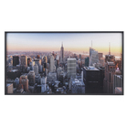 Quadro Decorativo com Vidro e Moldura de Madeira 150x80 Center Am