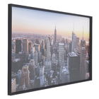 Quadro Decorativo com Vidro e Moldura de Madeira 150x80 Center Am