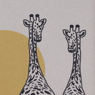 Quadro 30x40cm Giraffa Casal Bege