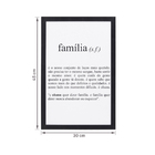 Quadro 30x45 Família Branco