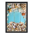 Quadro 33x43 Porta Conchas Azul