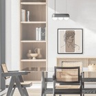 Quadro 3d Davi Bege E Preto 60x60cm