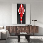 Quadro 3d Decorativo 120x50 Carro F1 Jh Vermalho/branco G53 -