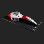 Quadro 3d Decorativo 120x50 Carro F1 Mp4/6 Sn 92 Branca/verme