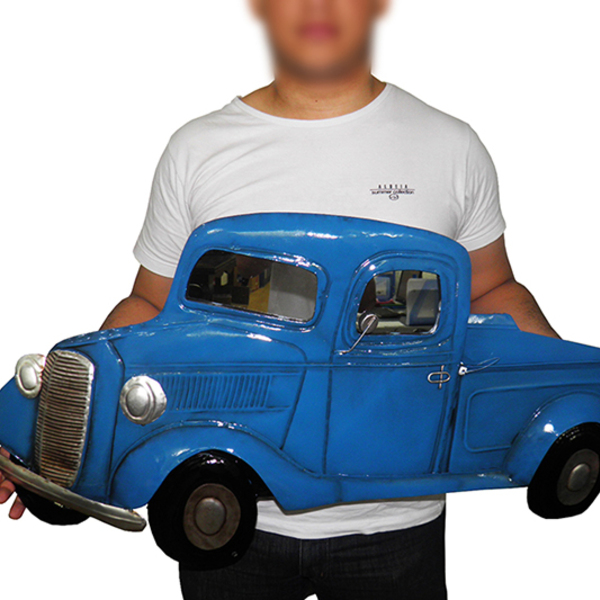 Quadro 3d Pick Up Para Parede Para Decoração Em Metal Espelha