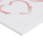 Quadro Decorativo com Vidro e Moldura de Madeira 40x40 Heart Rs