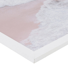 Quadro Decorativo com Vidro e Moldura de Madeira 40x60 Ondas Az