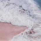 Quadro Decorativo com Vidro e Moldura de Madeira 40x60 Ondas Az