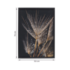 Quadro Decorativo com Vidro e Moldura de Madeira 50x70 Natur Preto