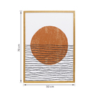 Quadro 50x70cm Abstrato Sol Terroso
