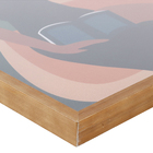 Quadro 50x70cm Mulher e Onça Bege