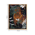 Quadro 50x70cm Pantanal Onça Marrom