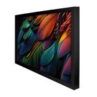 Quadro 60cm X 80cm Animal Penas Coloridas Arara Tropical Arte