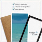 Quadro 60x120cm Infantil Lembrança Bebê Menina Moldura Preta