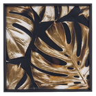 Quadro Decorativo com Vidro e Moldura de Madeira 70x70 Adão Drd