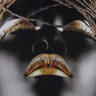 Quadro Decorativo com Vidro e Moldura de Madeira 75x50 Preto