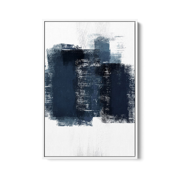 Quadro 75x50cm Abstrato Textura Artea Moldura Flutuante Filete Branca Leroy Merlin