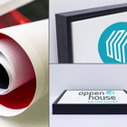 Quadro 75x50cm Abstrato Textura Eskuila Moldura Flutuante Fil