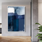 Quadro 75x50cm Abstrato Textura Eskuila Moldura Flutuante Fil