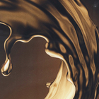 Quadro Decorativo com Vidro e Moldura de Madeira 78x78 Formas II Dourado