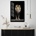 Quadro 90x60cm Animais Lehoia Moldura Preta Com Vidro  - Oppe