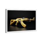 Quadro  Ak-47 Gold- Br Artes