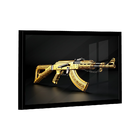 Quadro  Ak-47 Gold- Br Artes
