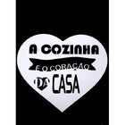 Quadro A Cozinha É O Coração Da Casa Mdf Branco