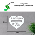 Quadro A Cozinha É O Coração Da Casa Mdf Branco