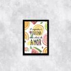 Quadro A Cozinha É Pequena Mas É Cheia De Amor 33x24cm - Com