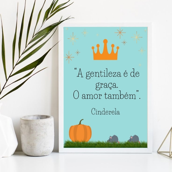 Quadro A Gentileza É De Graça E O Amor também 45x34cm - Com V