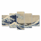 Quadro A Grande Onda De Kanagawa Arte Canvas 200x100cm