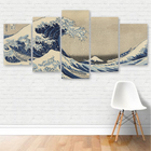 Quadro A Grande Onda De Kanagawa Arte Canvas 200x100cm