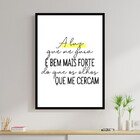 Quadro A Luz Que Me Guia 45x34cm - Com Vidro Moldura:madeira