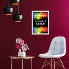 Quadro A Vida É Agora 24x18cm Moldura:madeira Branca