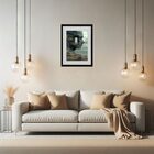 Quadro Abra Sua Mente 60x48cm Moldura Preta