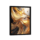 Quadro Abstract Gold 3d -- Br Artes