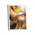 Quadro Abstract Gold 3d -- Br Artes