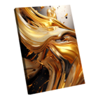 Quadro Abstract Gold 3d -- Br Artes