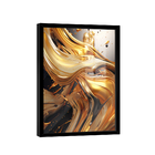Quadro Abstract Gold 3d -- Br Artes