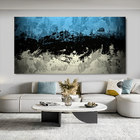 Quadro Abstract Three Colors -- Br Artes Grande 118x78