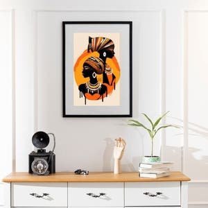 Quadro Arte Africana Astratta Su Tela - Poster Stampe Per Parete E 599225