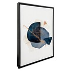 Quadro Abstrato Azul Sem Vidro 100x60cm Arte Própria