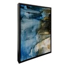 Quadro Abstrato Azul sem Vidro 120x80cm Arte Própria