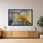 Quadro Abstrato Azul sem Vidro 150x100cm Arte Própria