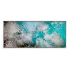 Quadro Abstrato Azul sem Vidro 190x80cm Arte Própria