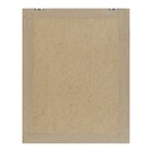 Quadro Abstrato Bege com Vidro 50x70cm Arte Própria