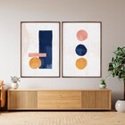 Quadro Abstrato Branco com Vidro 100x70cm Arte Própria