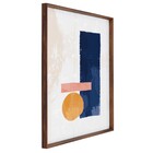 Quadro Abstrato Branco com Vidro 100x70cm Arte Própria